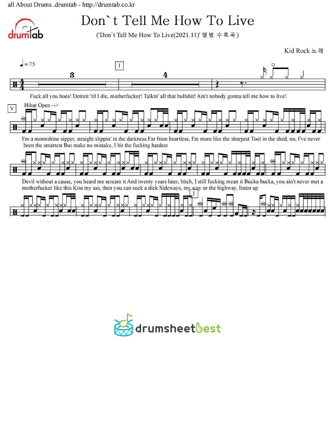 Don't Tell Me How To Live preview page 1