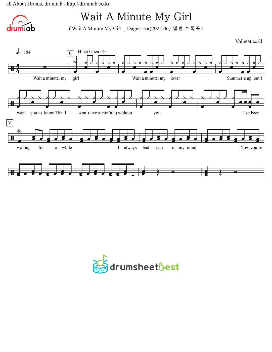 Wait A Minute My Girl preview page 1