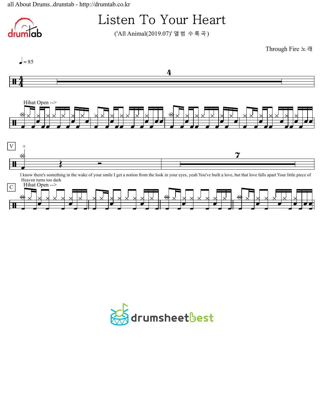 Listen To Your Heart preview page 1