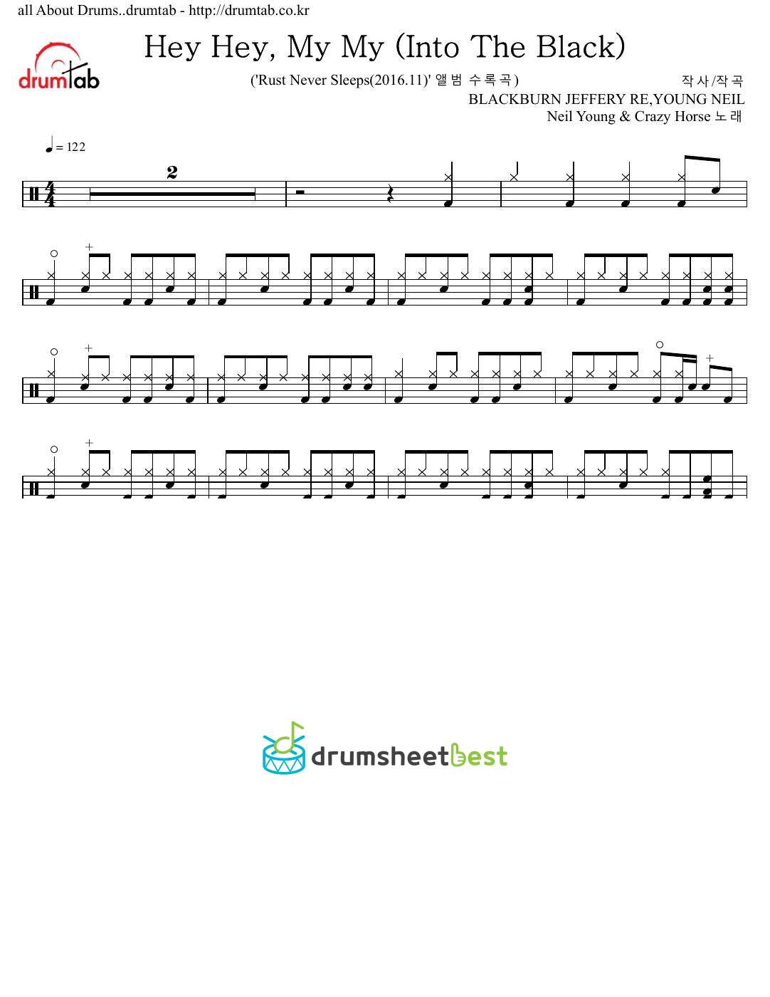 Hey Hey, My My (Into The Black) preview page 1