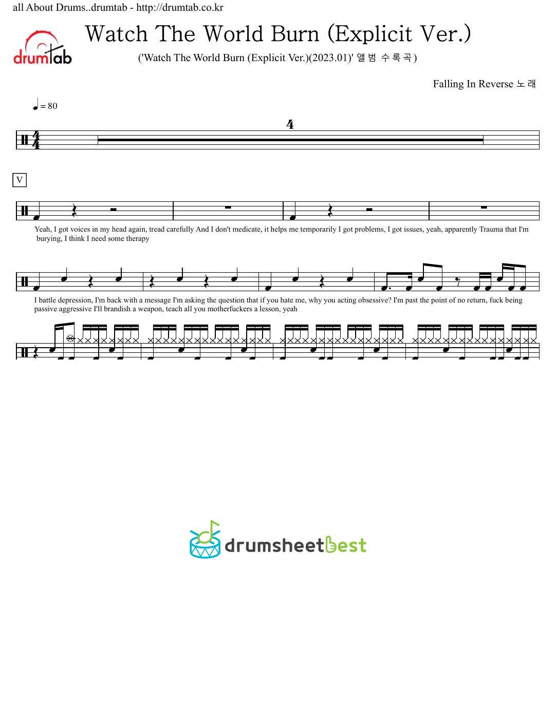 Watch The World Burn (Explicit Ver.) preview page 1