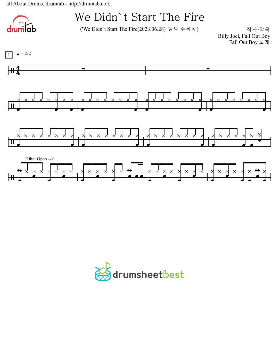 We Didn't Start The Fire preview page 1