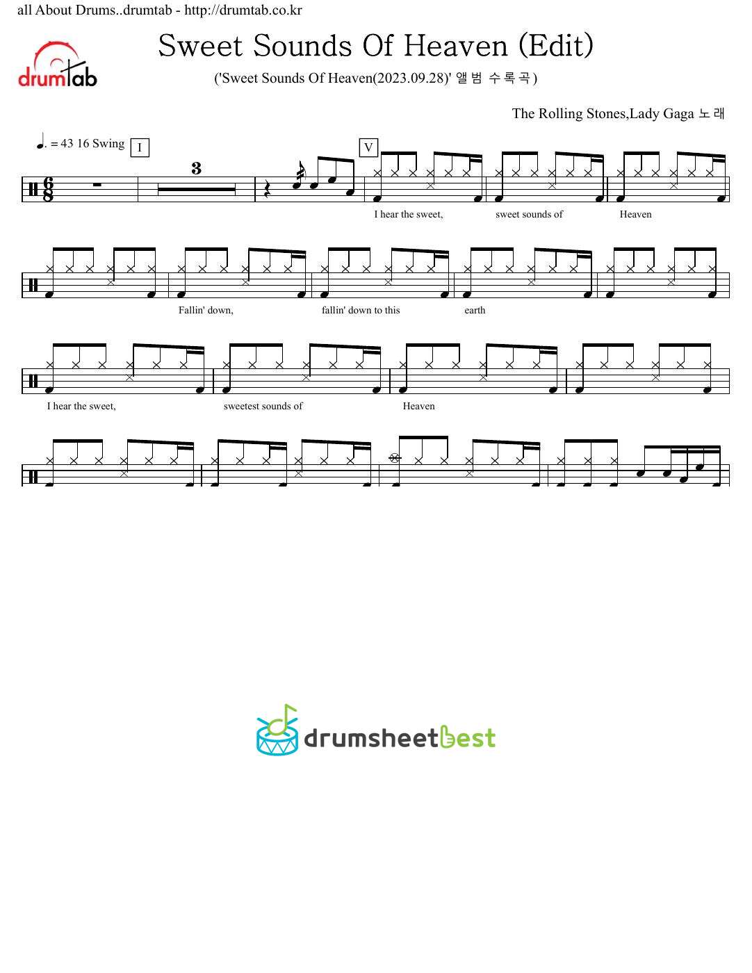 Sweet Sounds Of Heaven (Edit) preview page 1