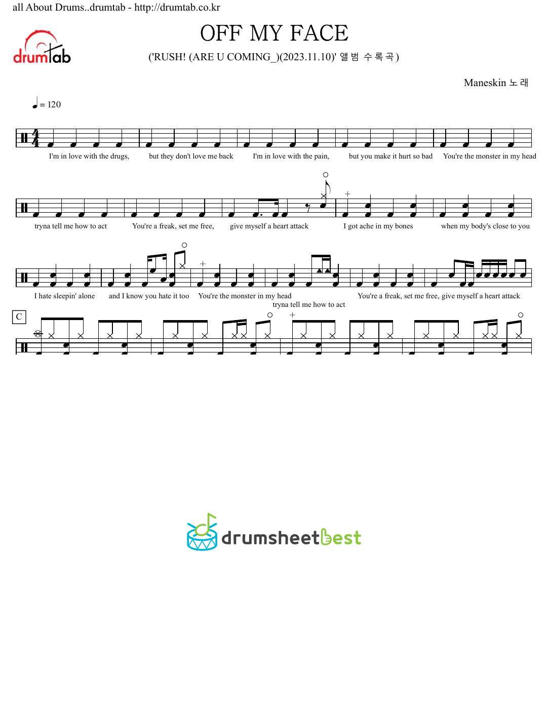 OFF MY FACE preview page 1