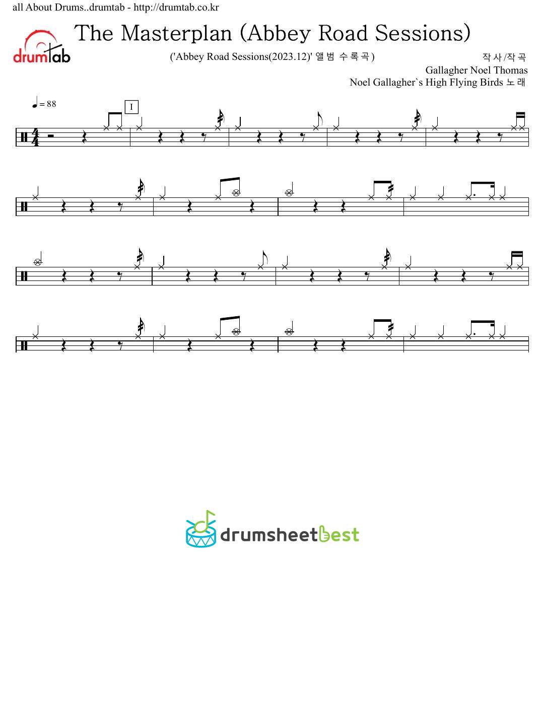 The Masterplan (Abbey Road Sessions) preview page 1