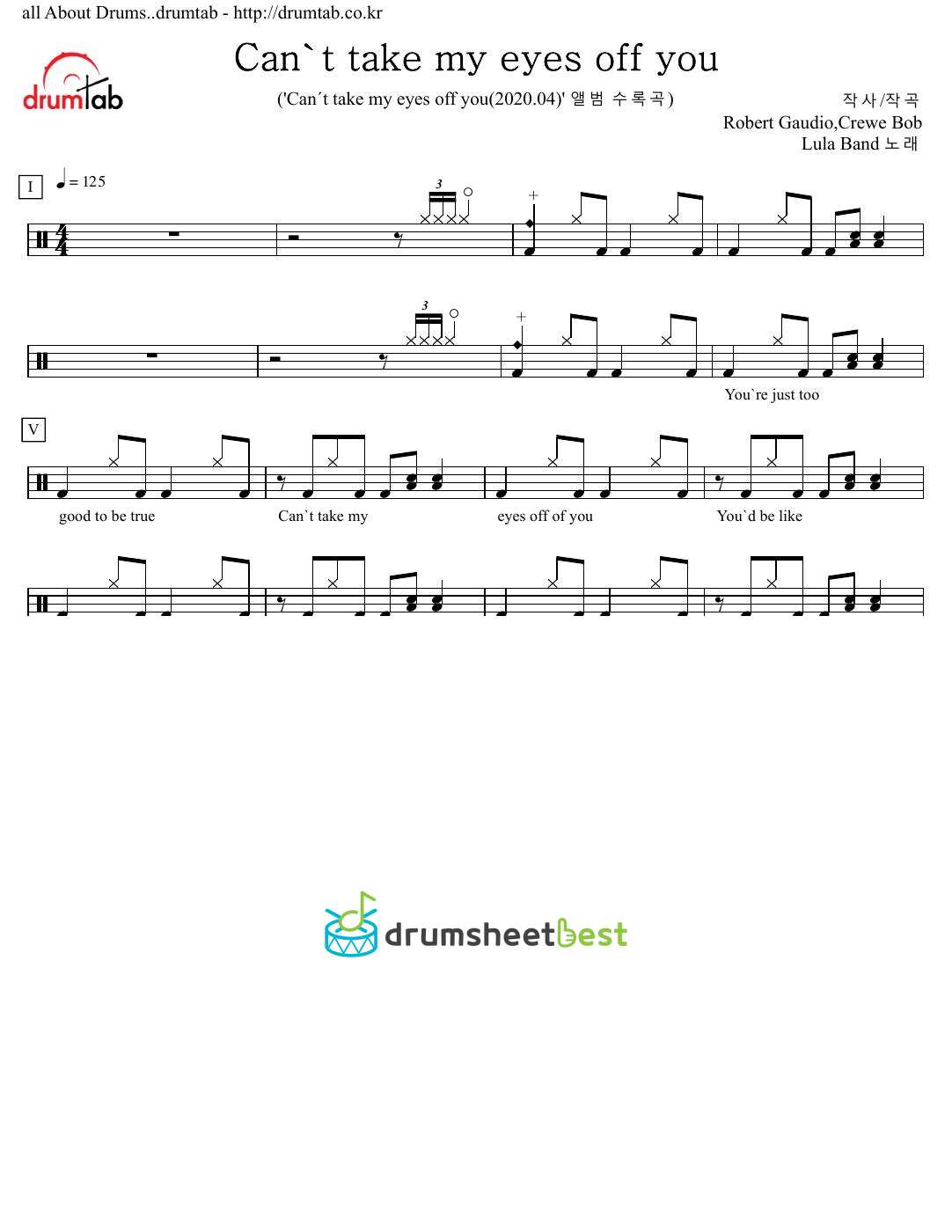 Can't take my eyes off you preview page 1