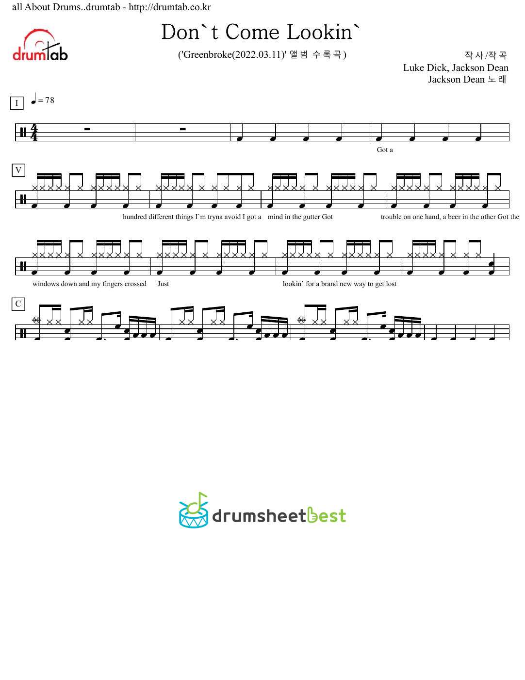 Don't Come Lookin' preview page 1