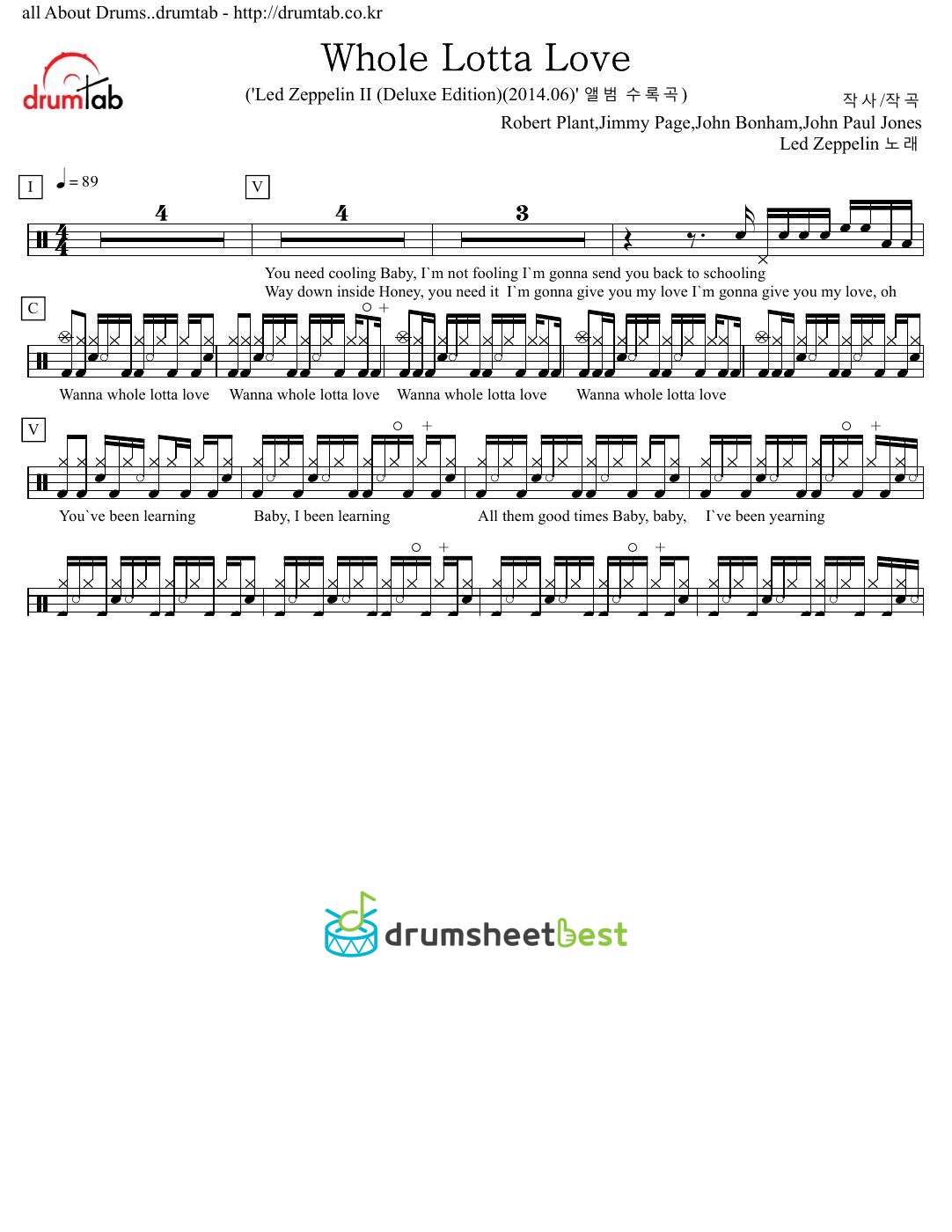 Whole Lotta Love preview page 1