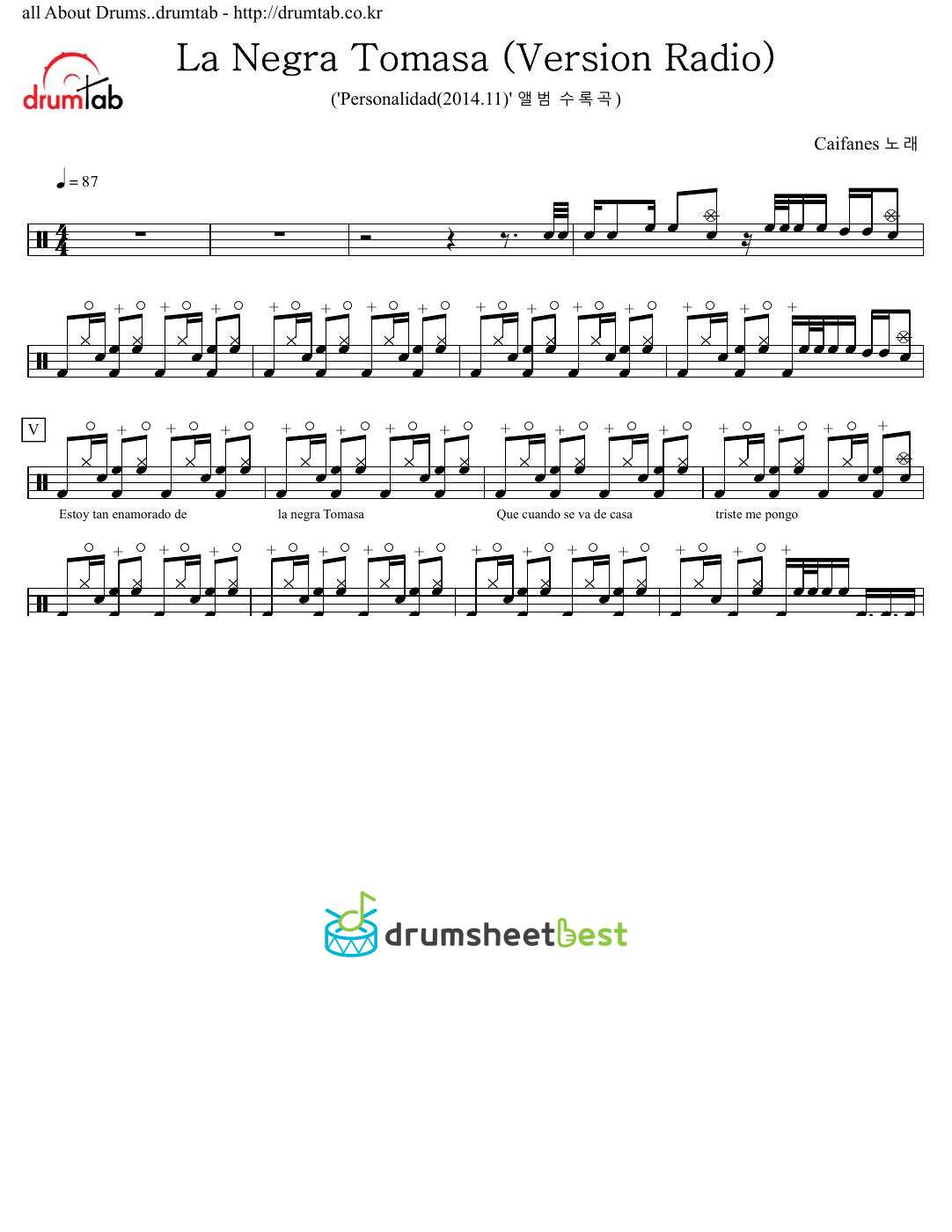 La Negra Tomasa (Version Radio) preview page 1