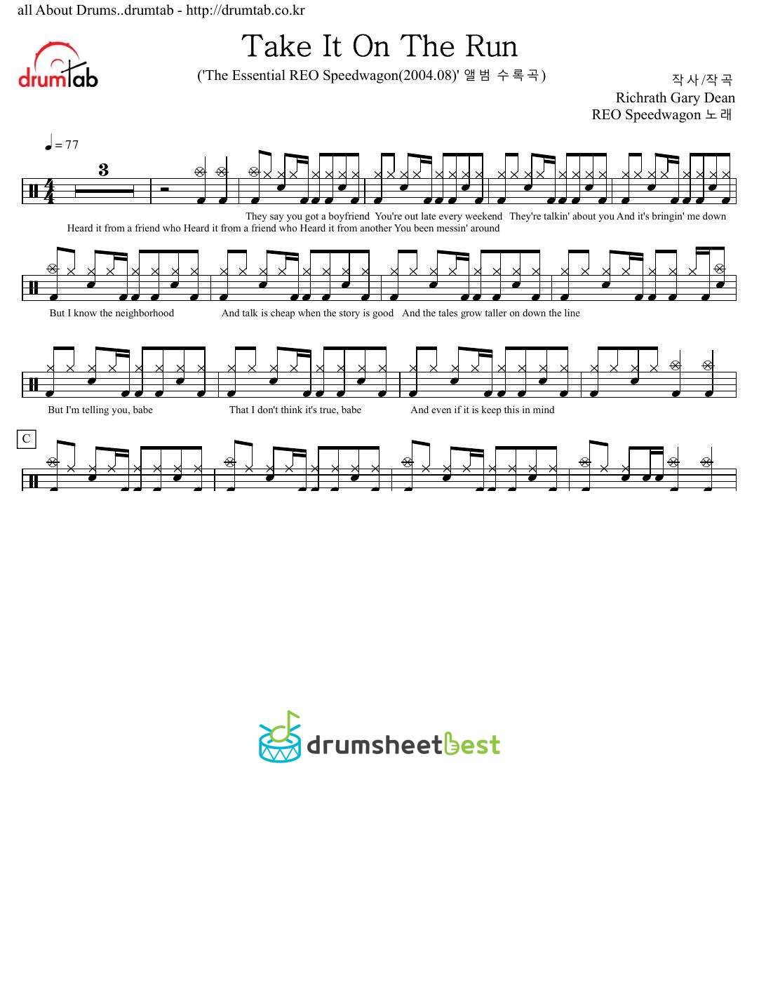 Take It On The Run preview page 1