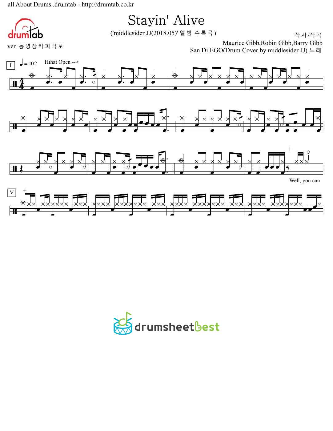 Stayin' Alive preview page 1