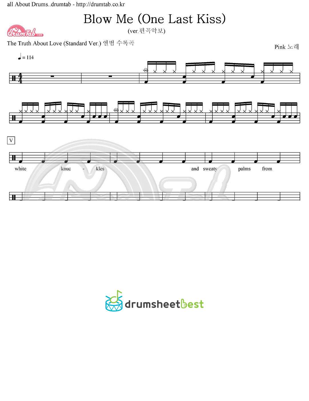 Blow Me (One Last Kiss) preview page 1