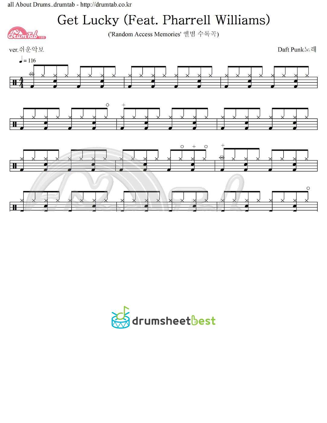 Get Lucky (Feat. Pharrell Williams) preview page 1