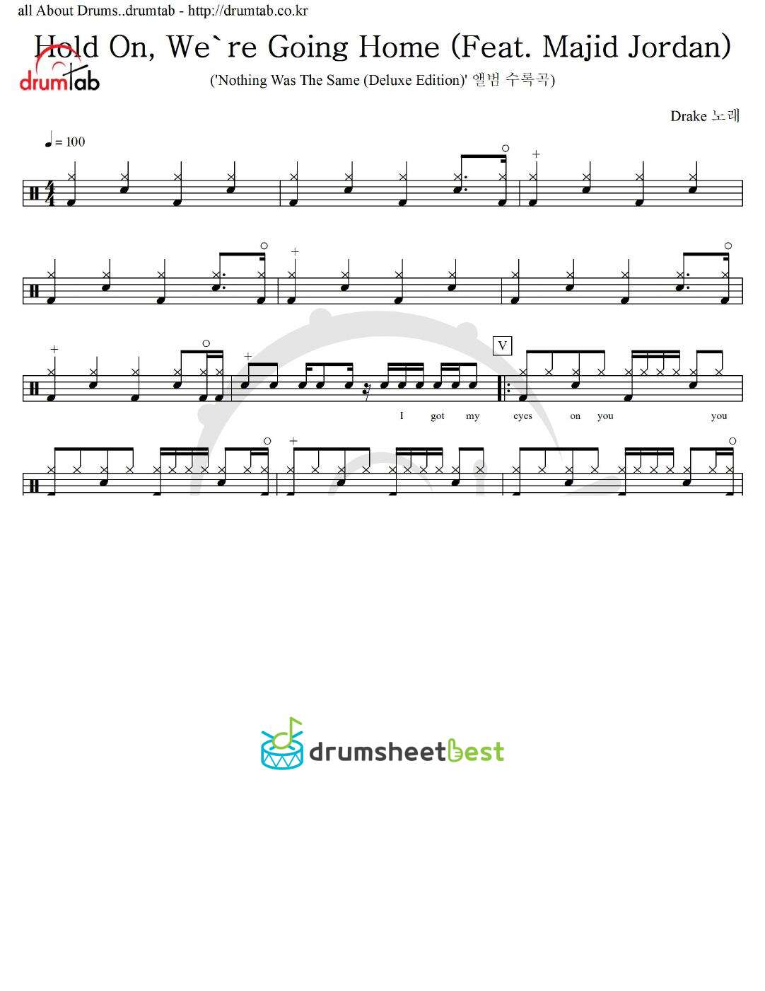 Hold On, We're Going Home (Feat. Majid Jordan) preview page 1