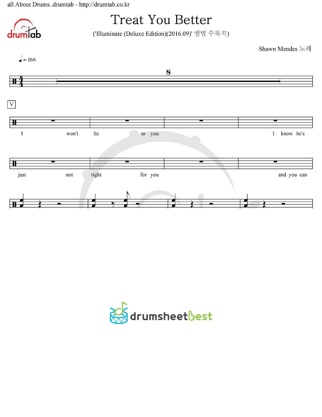 Treat You Better preview page 1