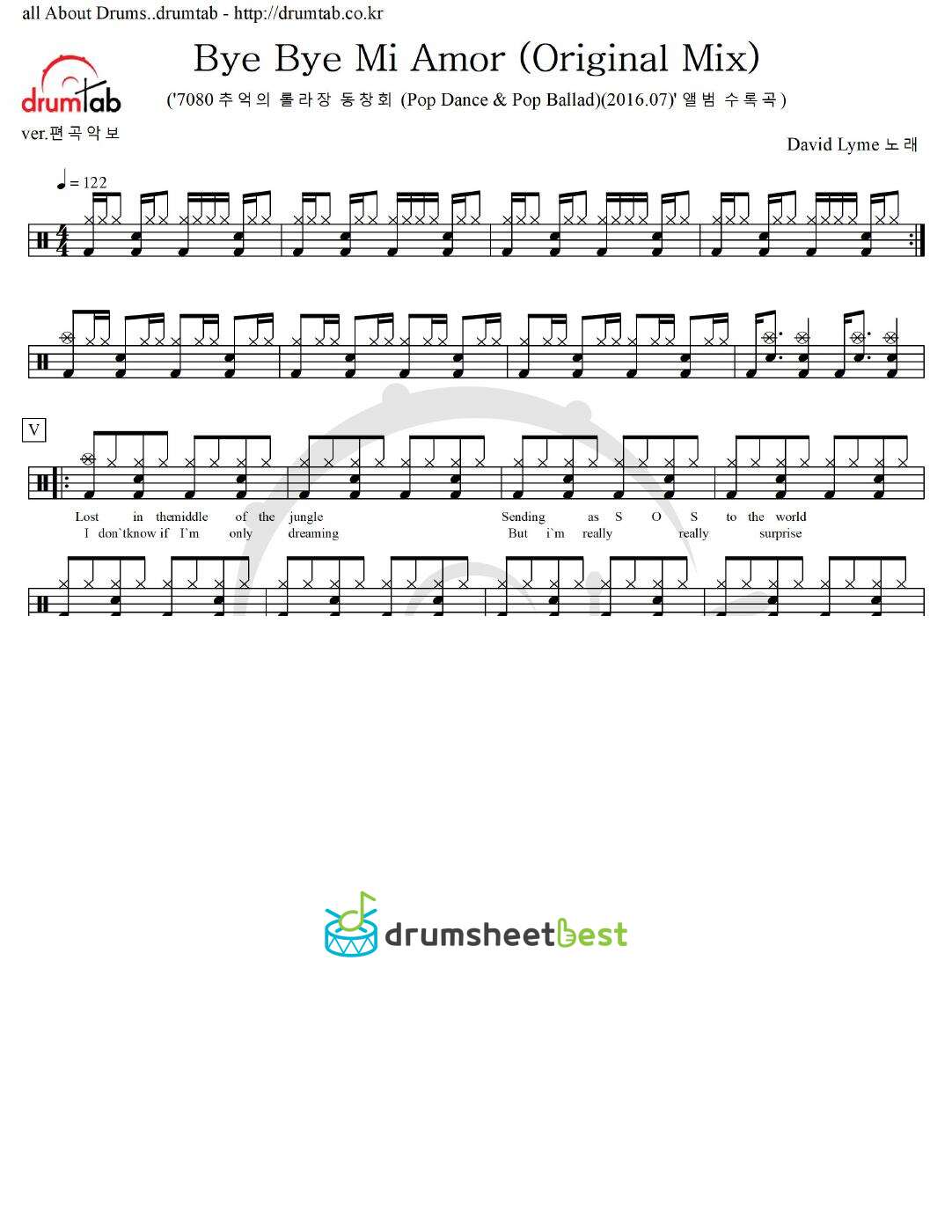 Bye Bye Mi Amor (Original Mix) preview page 1