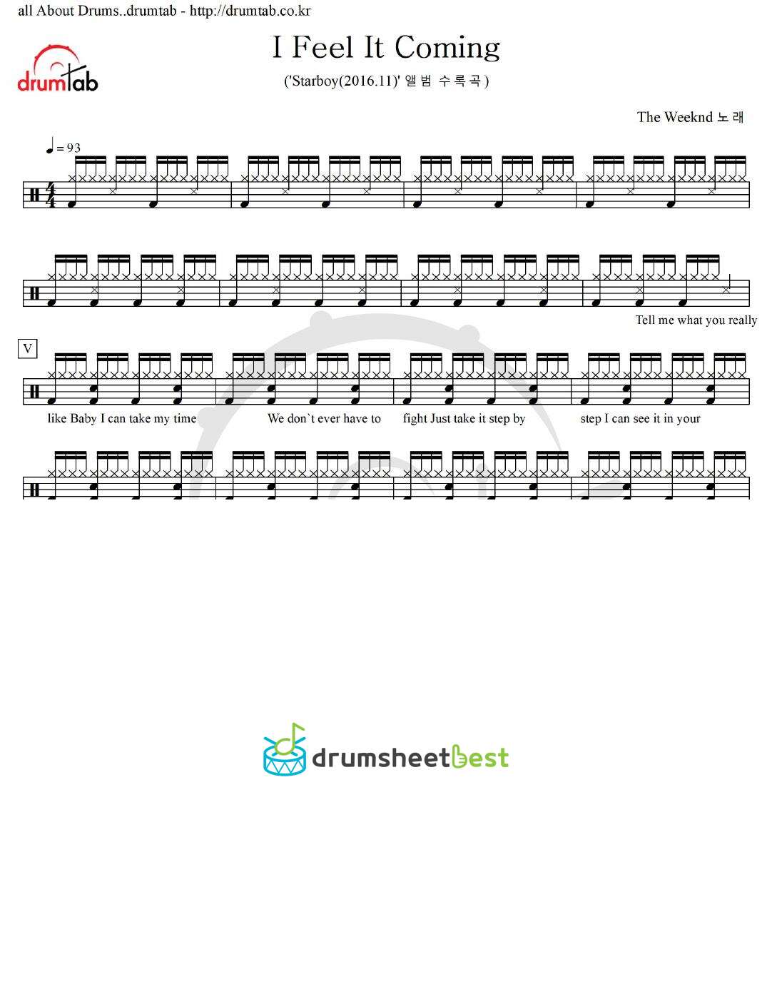 I Feel It Coming preview page 1