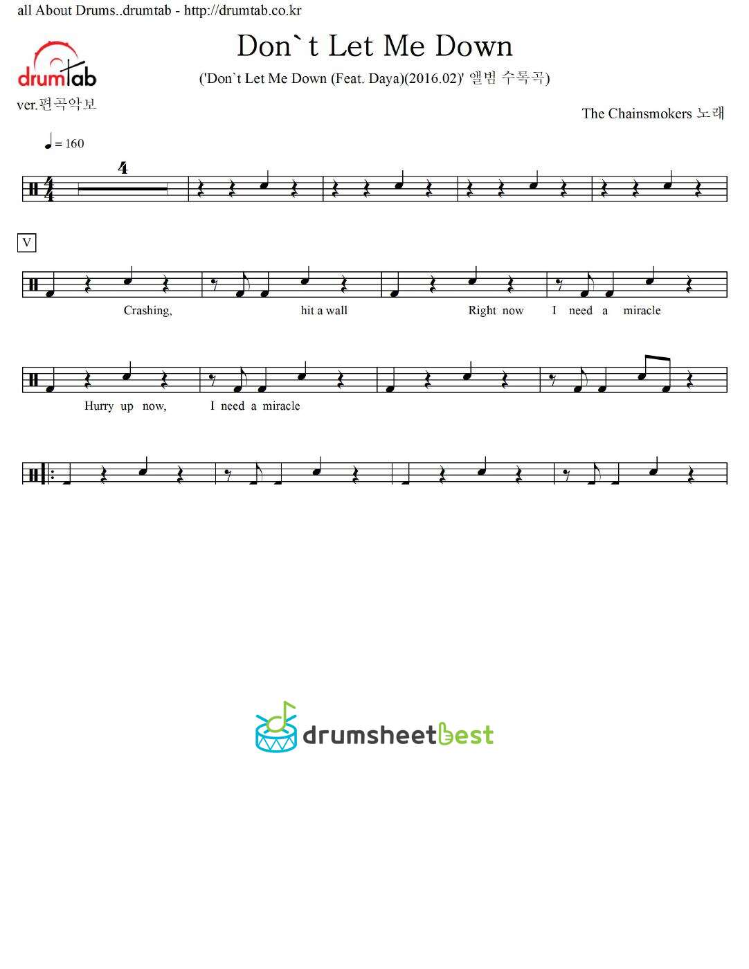 Don't Let Me Down preview page 1