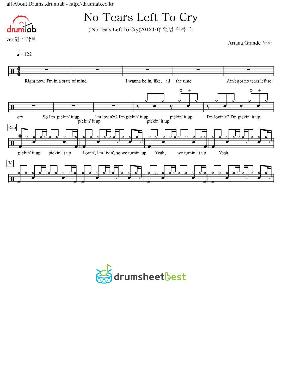 No Tears Left To Cry preview page 1