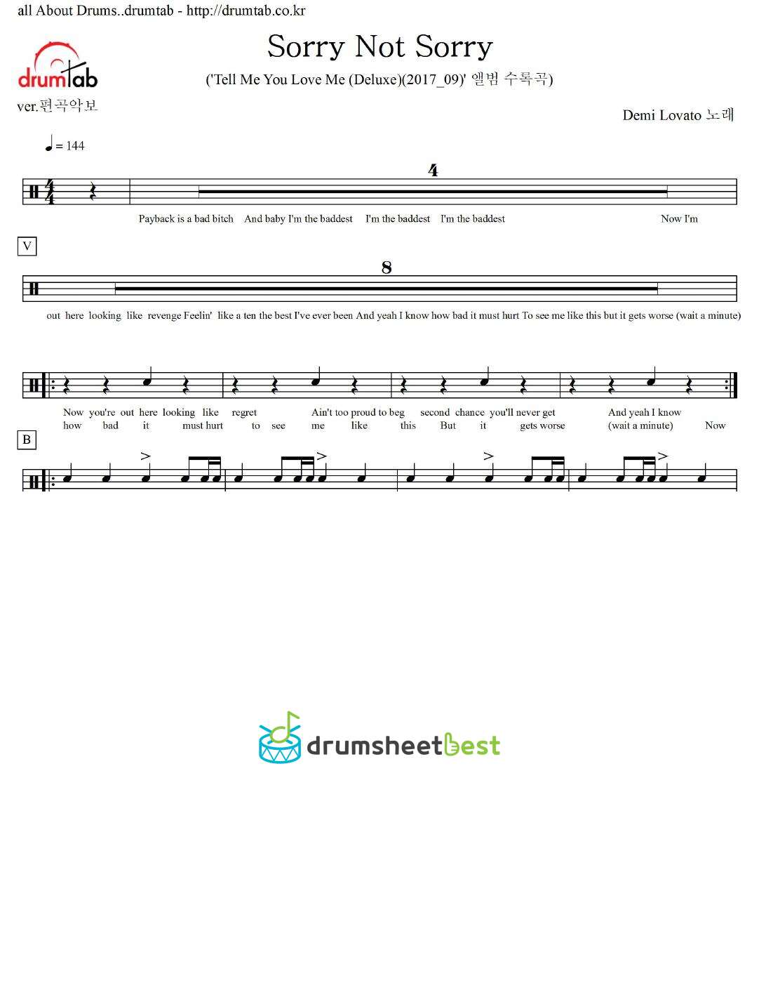 Sorry Not Sorry preview page 1