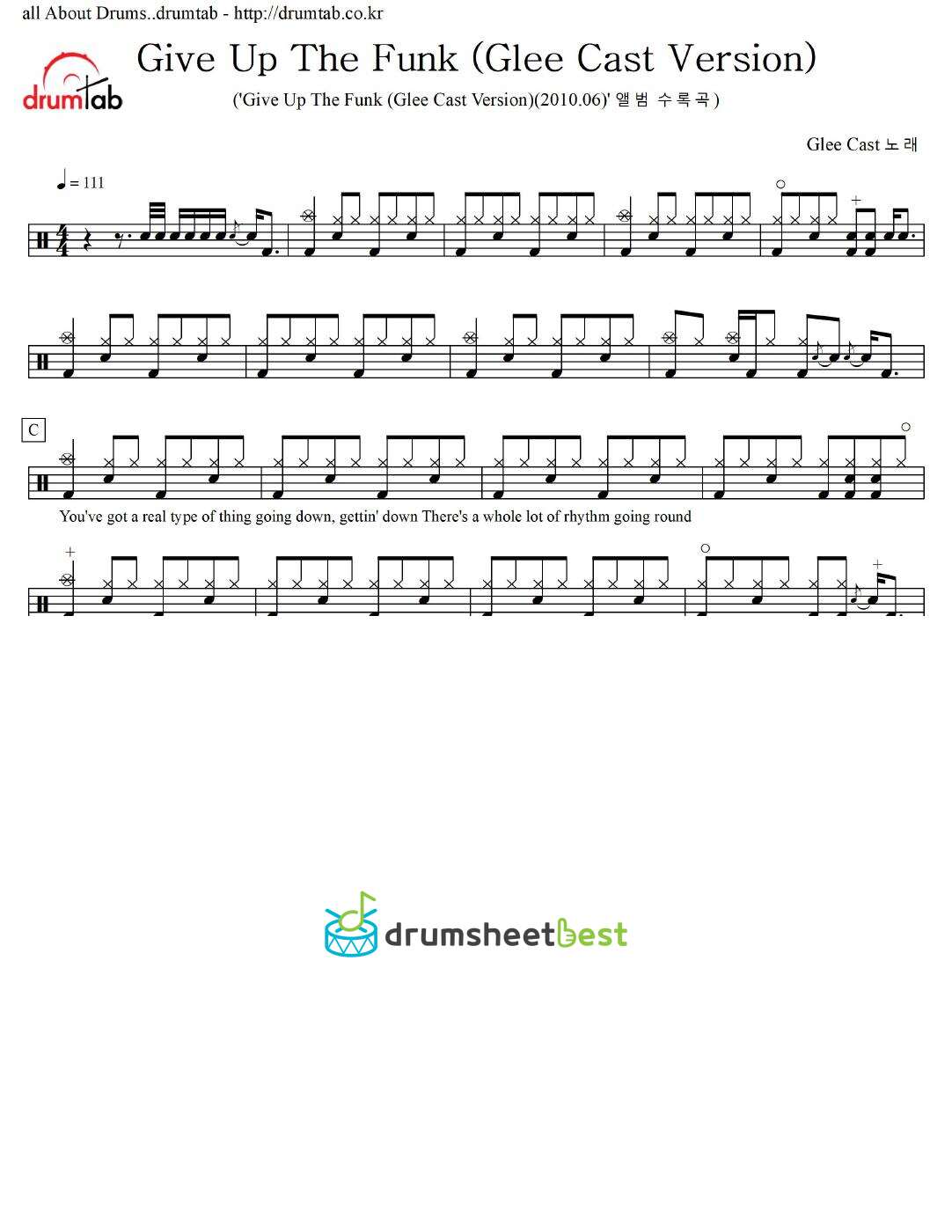 Give Up The Funk (Glee Cast Version) preview page 1