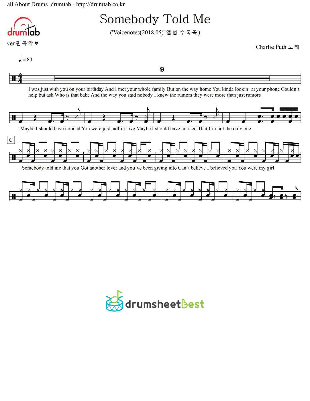 Somebody Told Me preview page 1