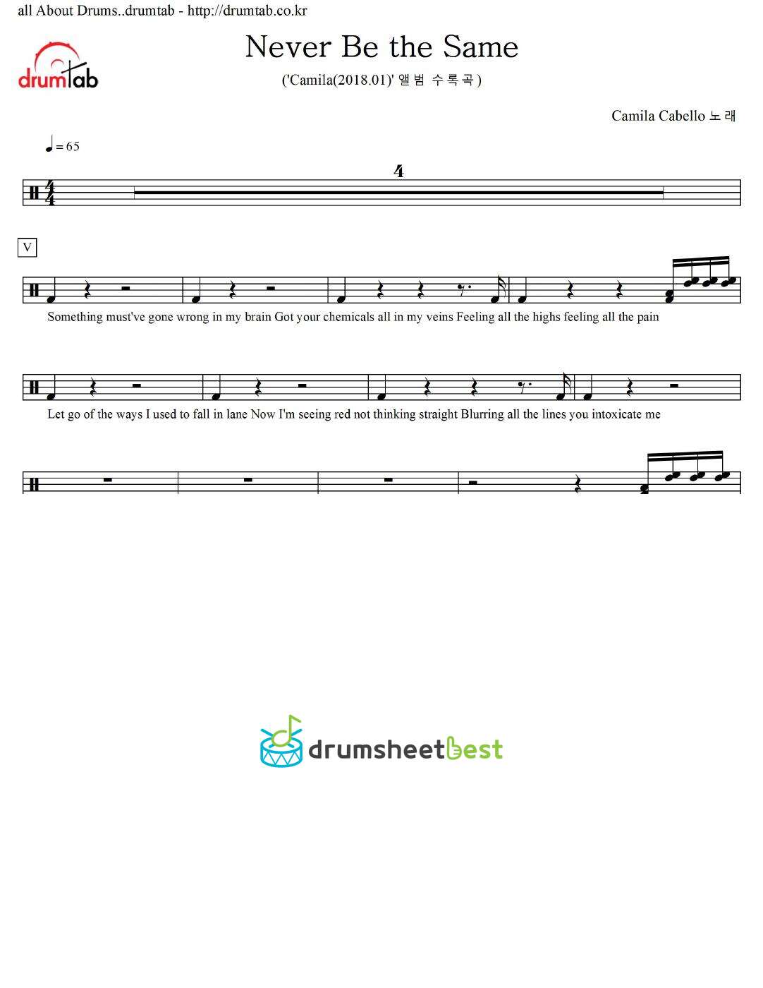 Never Be the Same preview page 1