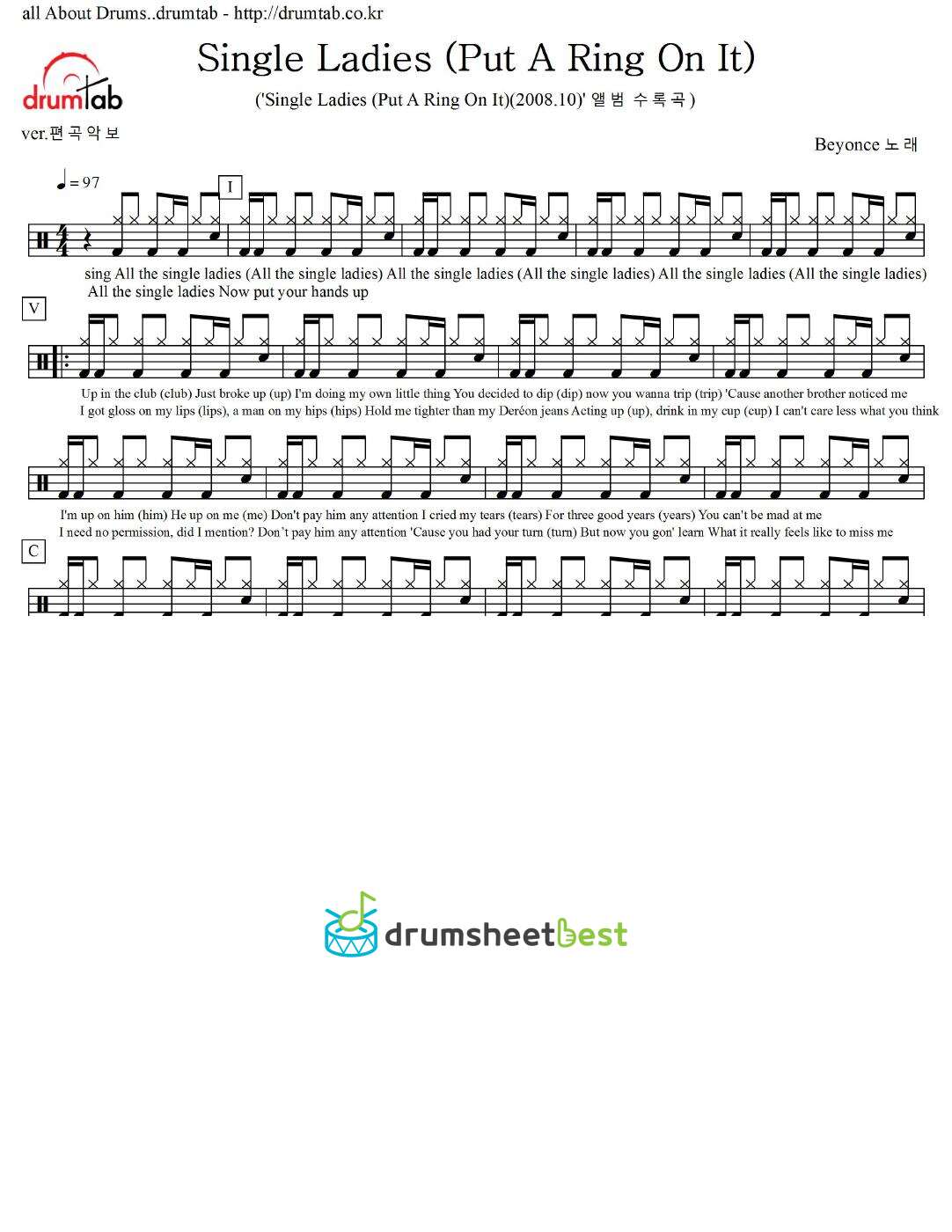 Single Ladies (Put A Ring On It) preview page 1