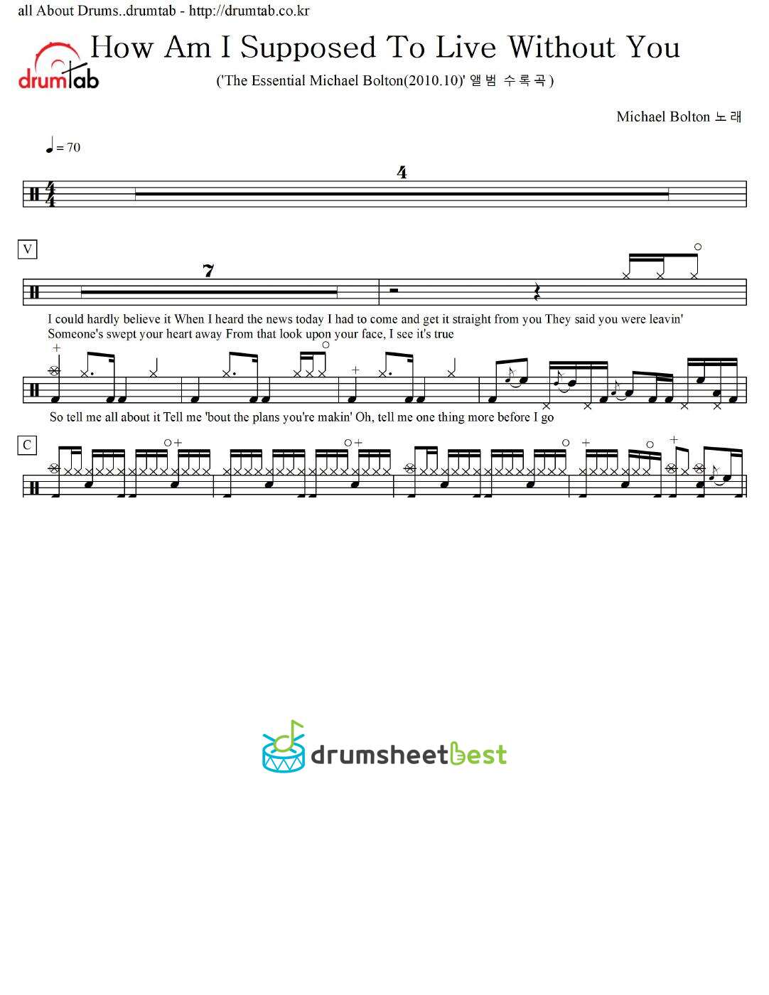 How Am I Supposed To Live Without You preview page 1