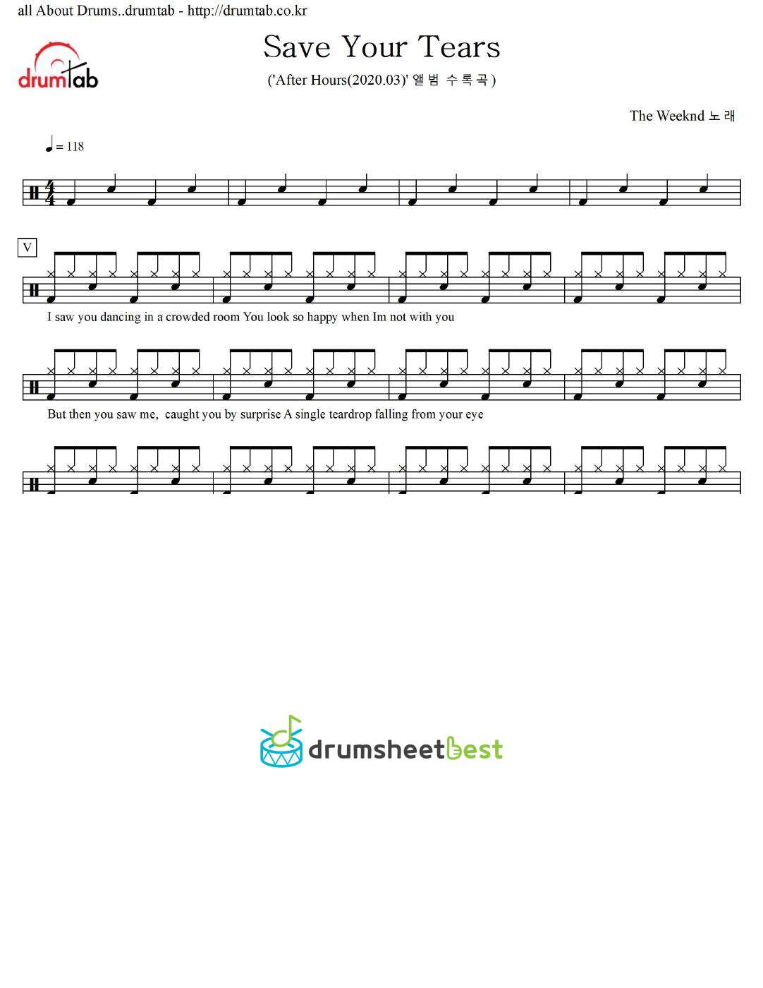 Save Your Tears preview page 1