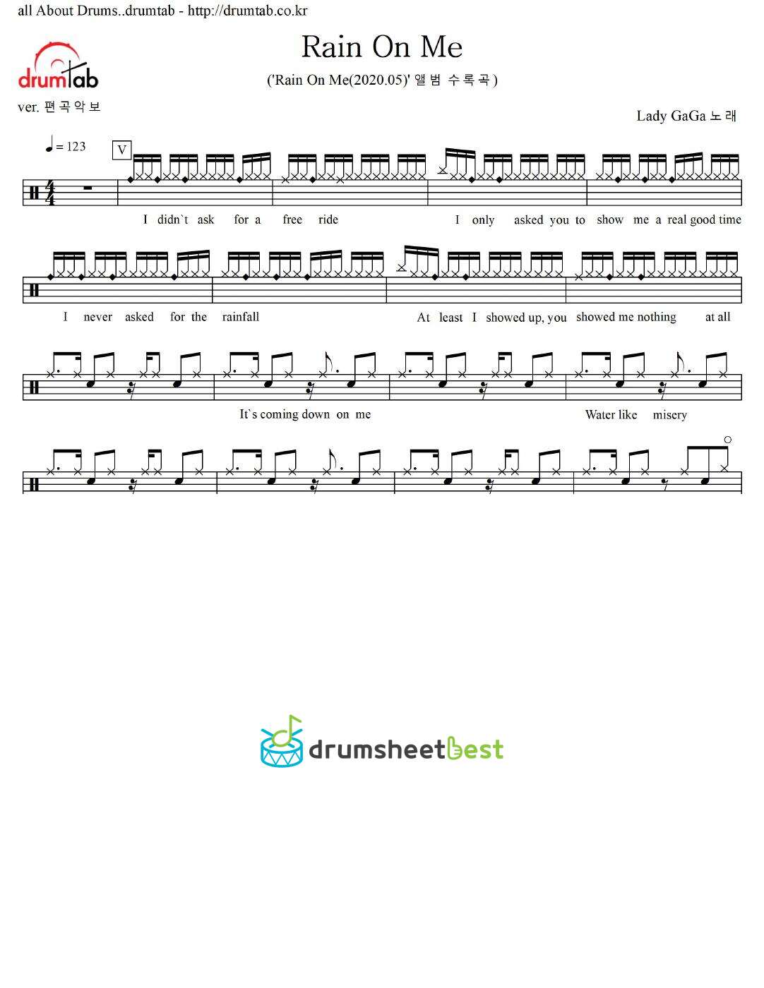 Rain On Me preview page 1