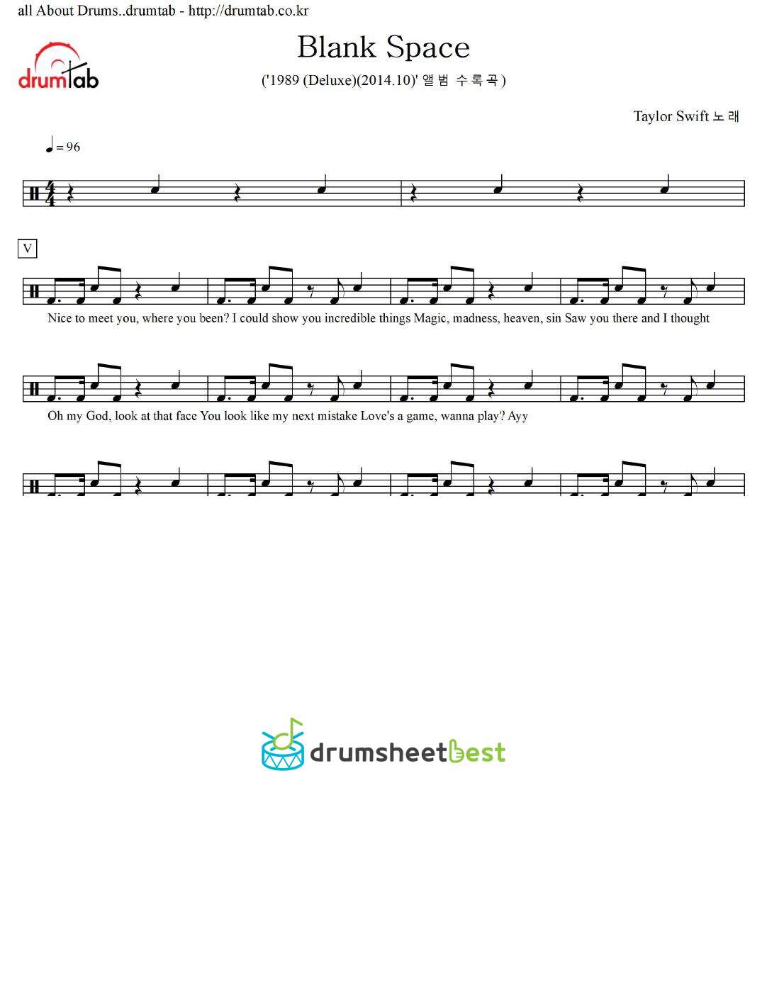 Blank Space preview page 1