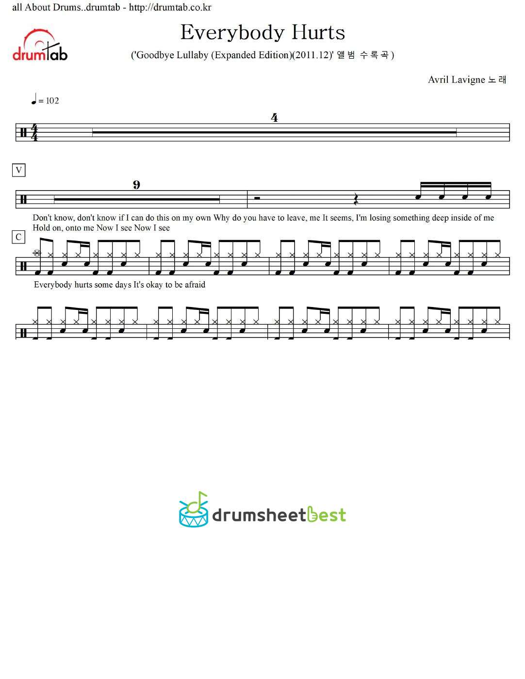 Everybody Hurts preview page 1