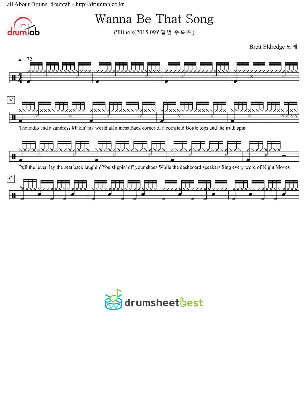 Wanna Be That Song preview page 1