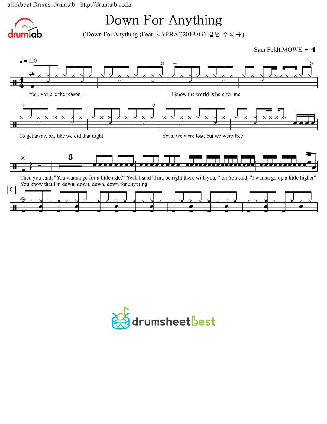 Down For Anything preview page 1