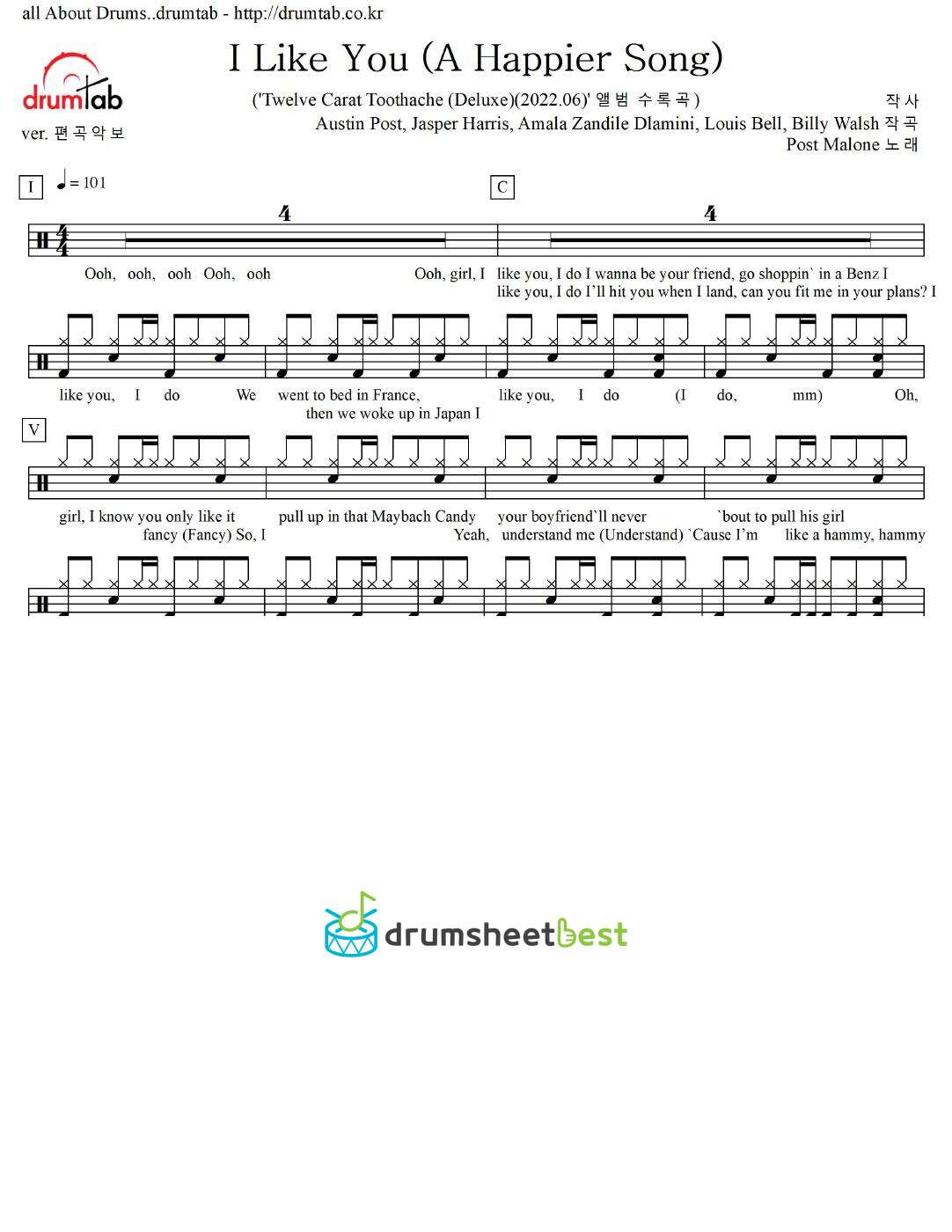 I Like You (A Happier Song) preview page 1