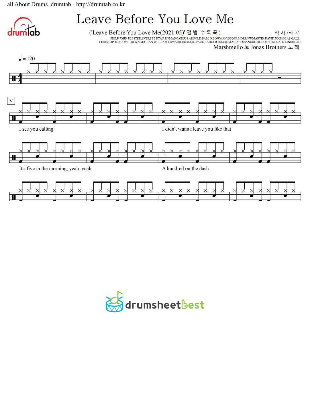 Leave Before You Love Me preview page 1