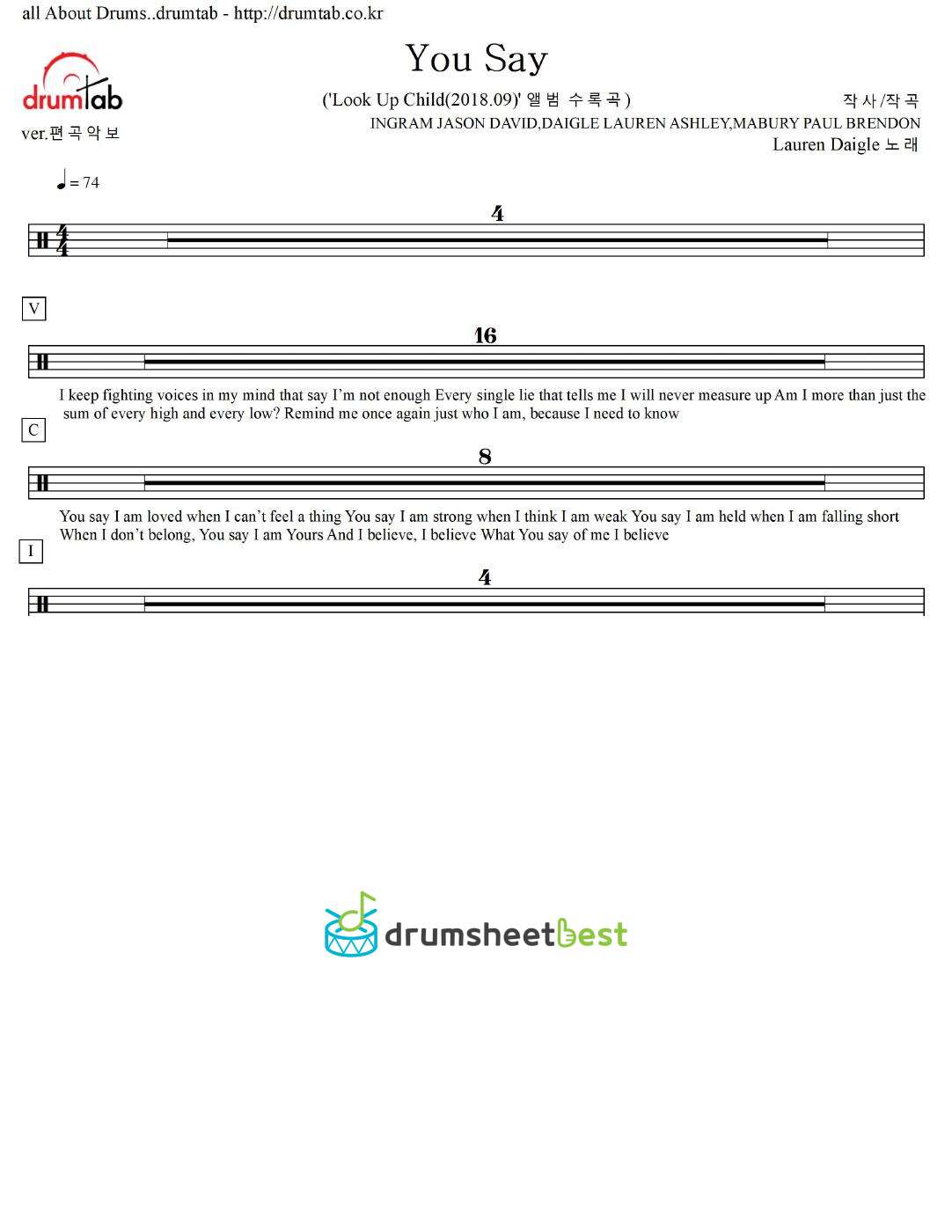 You Say preview page 1