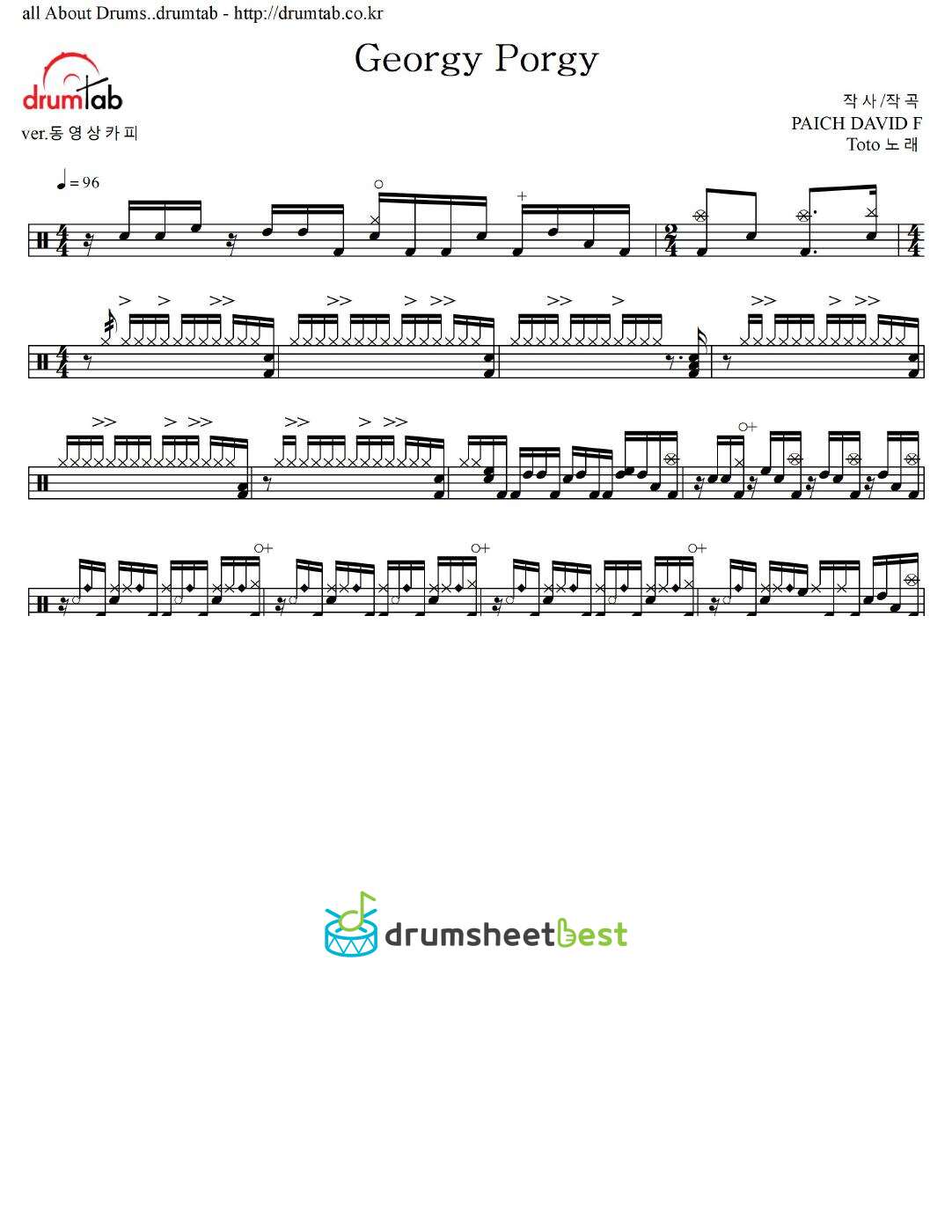 Georgy Porgy preview page 1