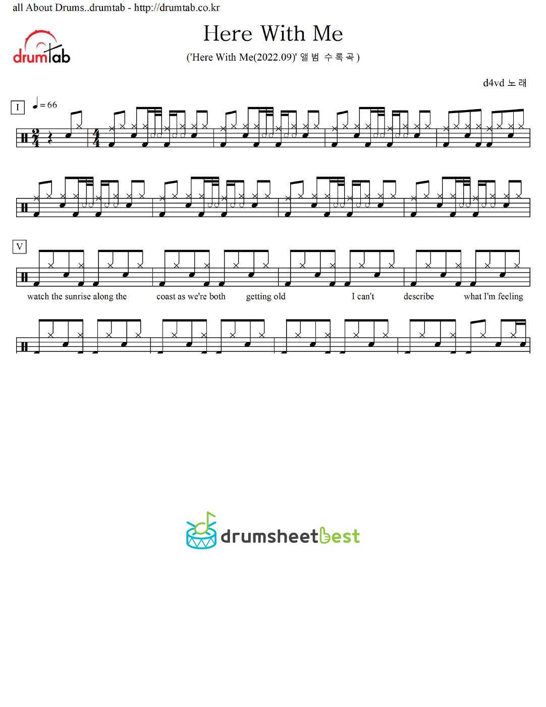 Here With Me preview page 1