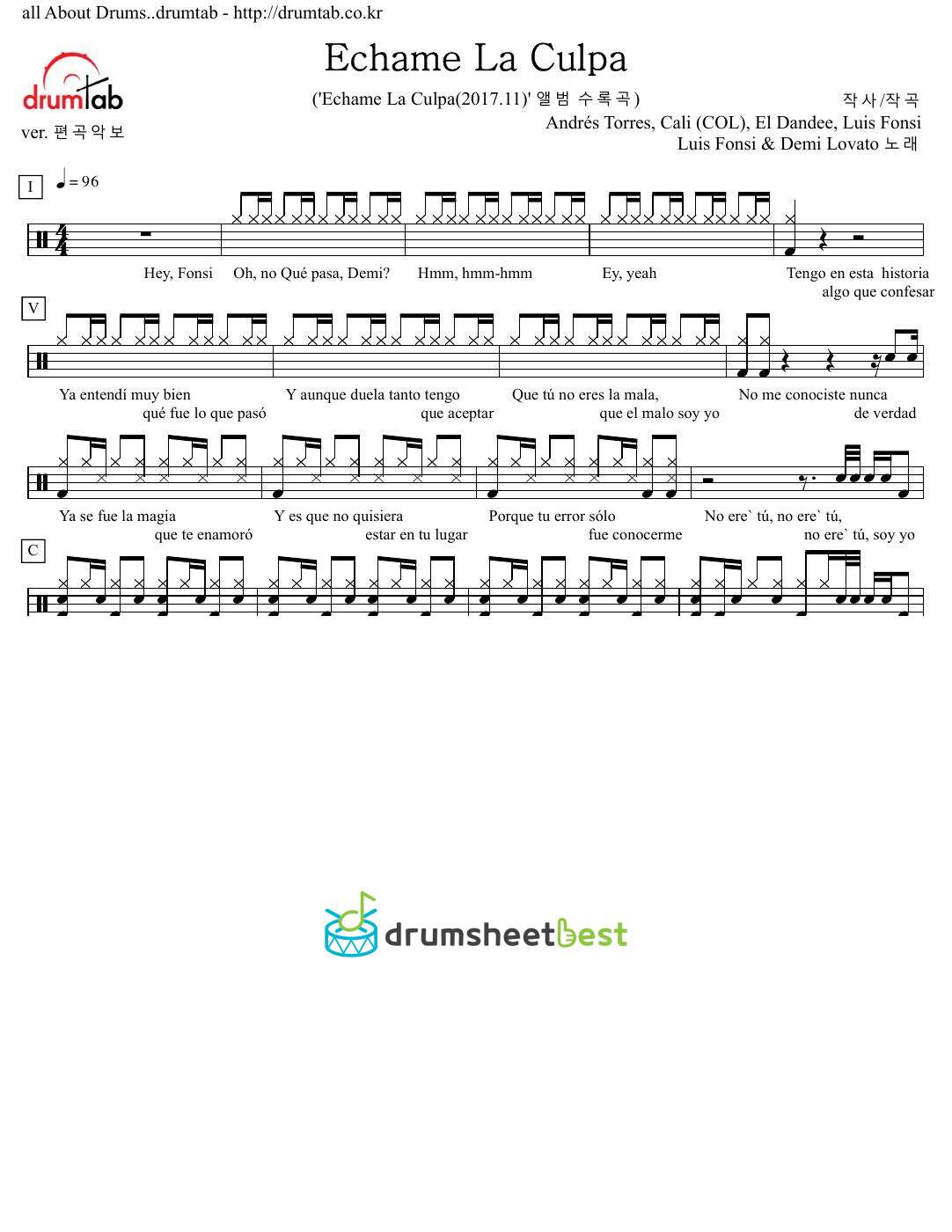 Echame La Culpa preview page 1