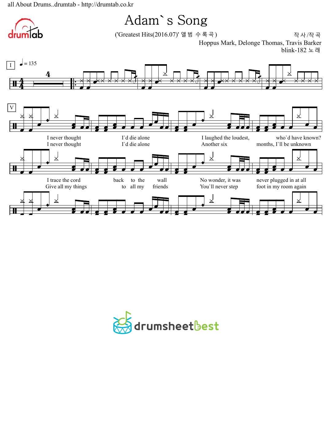 Adam's Song preview page 1