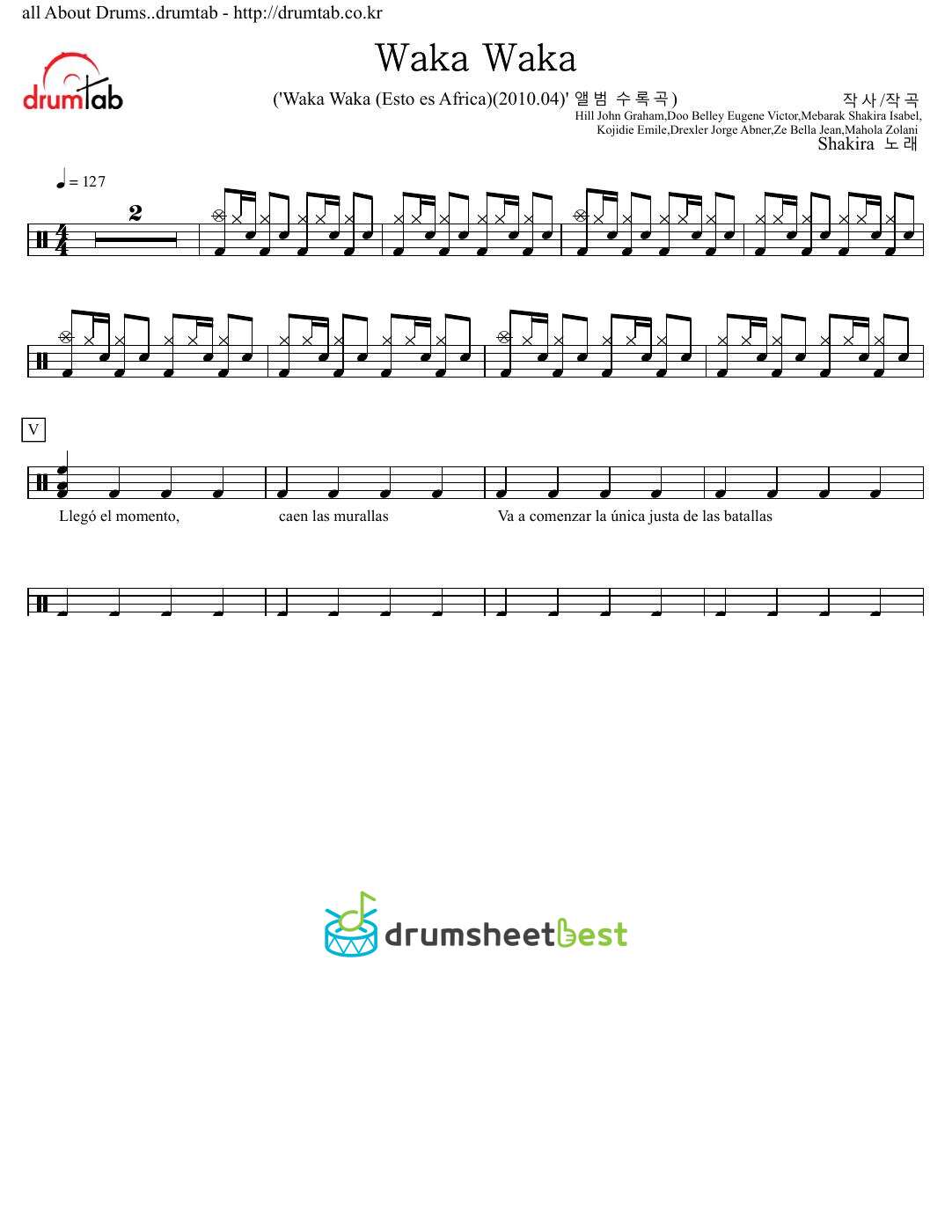 Waka Waka preview page 1