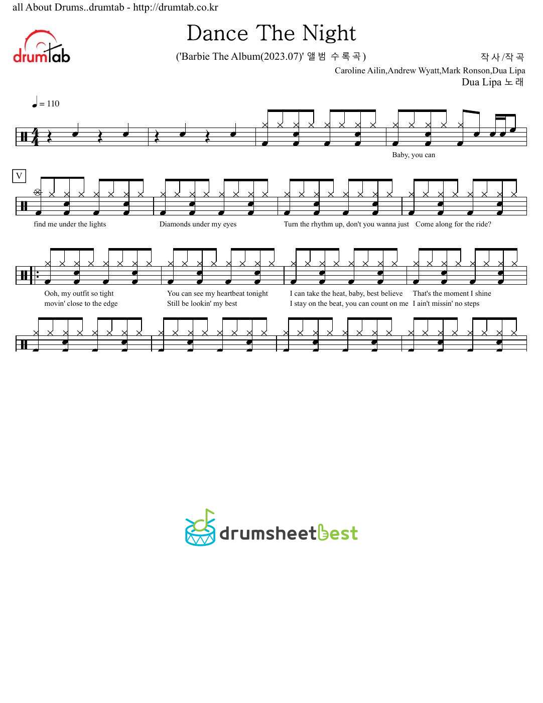 Dance The Night preview page 1