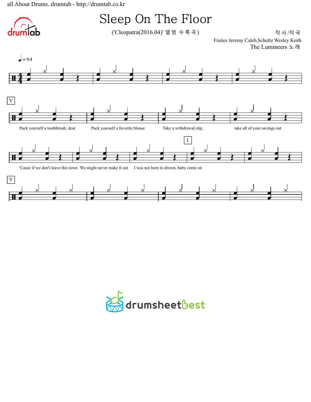 Sleep On The Floor preview page 1