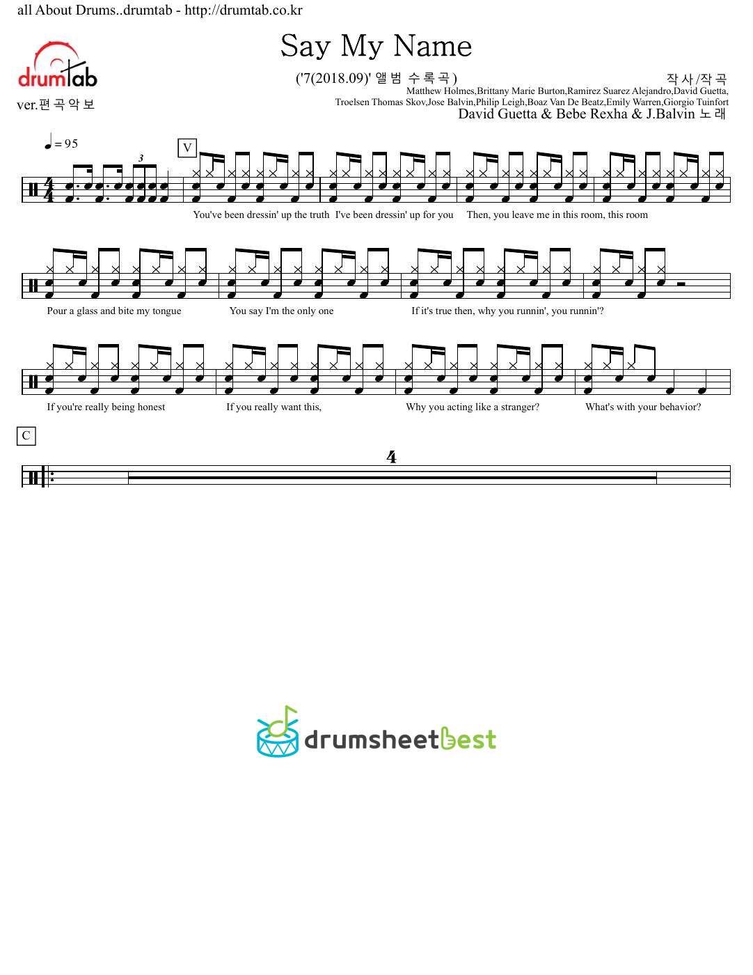 Say My Name preview page 1