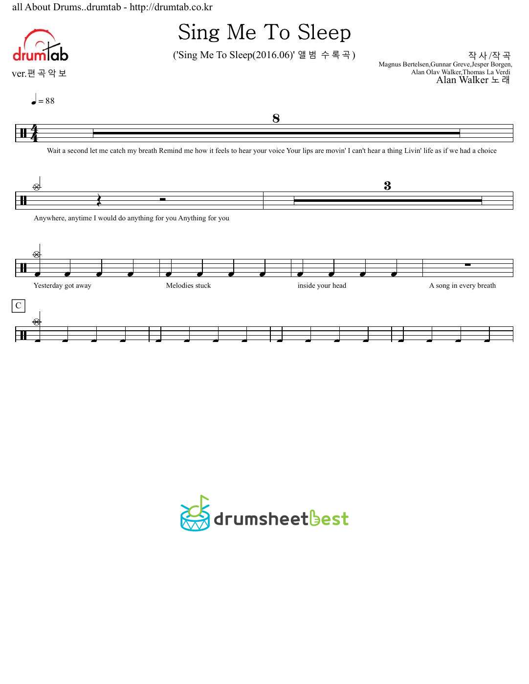 Sing Me To Sleep preview page 1