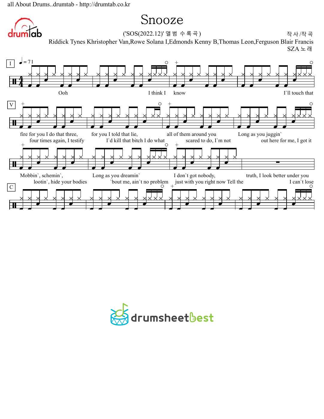 Snooze preview page 1