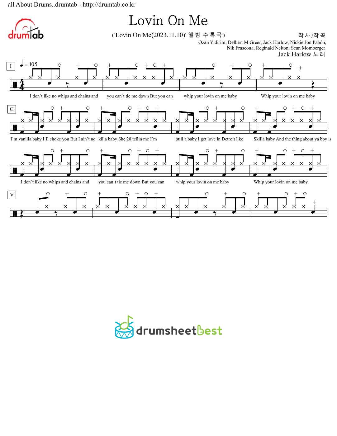 Lovin On Me preview page 1