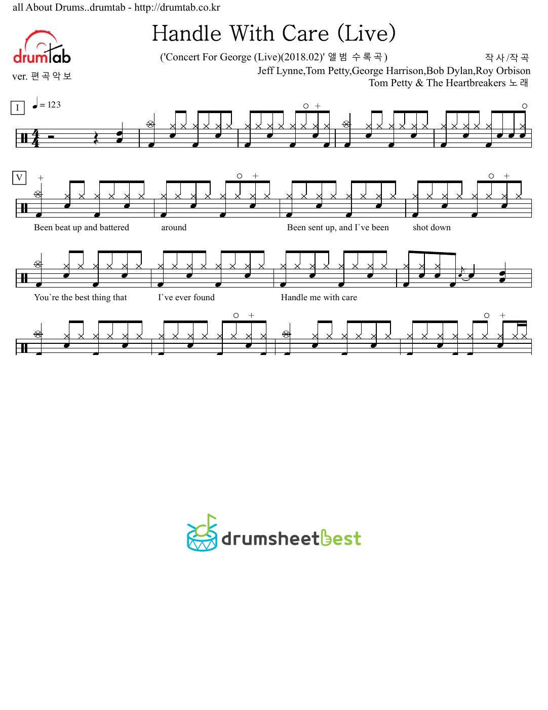 Handle With Care (Live) preview page 1